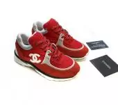 chanel running sports sneakers femmes chaussures red logo white